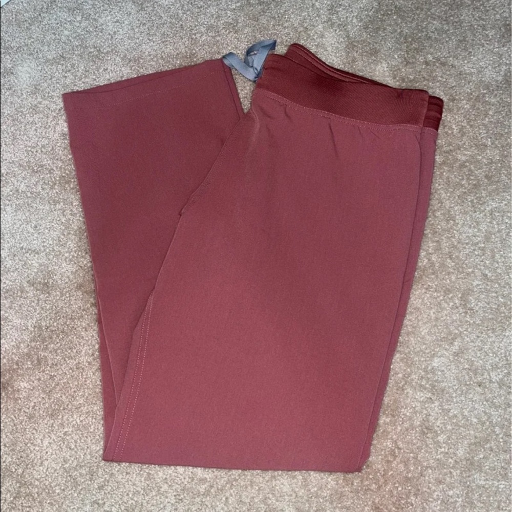 Figs Women's Pants in Deep Mauve